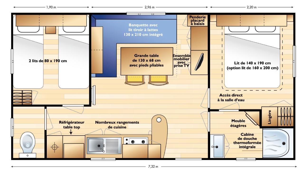 Camping Nature Le Valenty Mobil-Home-Dordogne Panoramique Clim Piscine Soturac 외부 사진